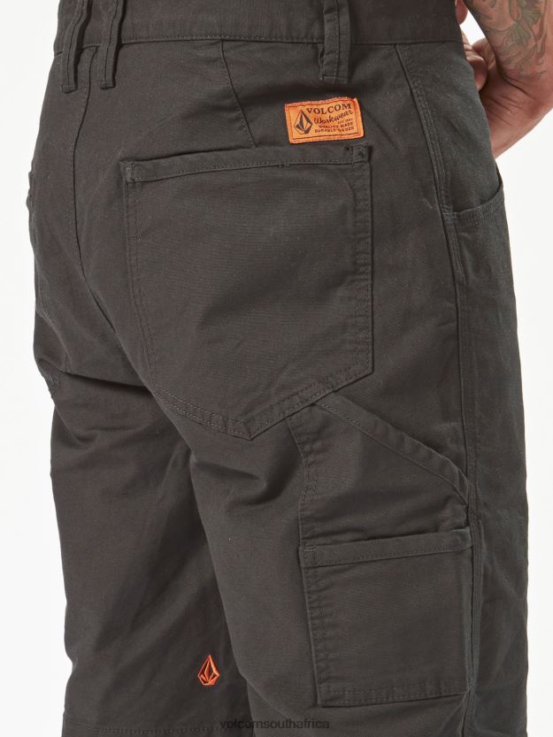 Z0ZR08205 Black Men Workwear Caliper Work Shorts Volcom Clothing