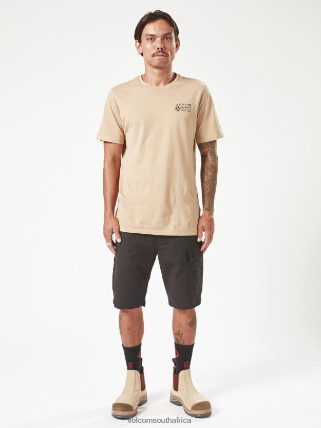 Z0ZR08205 Black Men Workwear Caliper Work Shorts Volcom Clothing