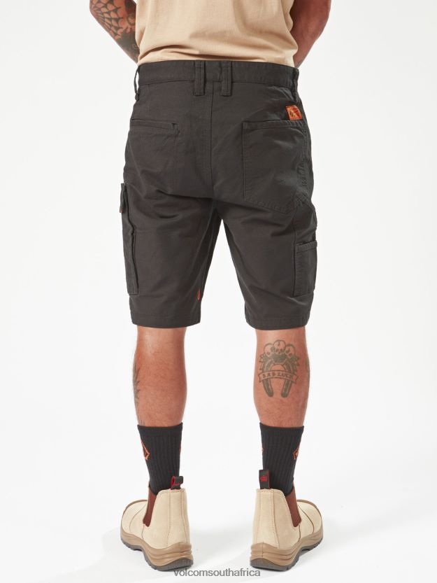 Z0ZR08205 Black Men Workwear Caliper Work Shorts Volcom Clothing
