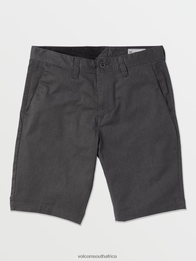 Z0ZR08206 Charcoal Heather Men Frickin Modern Stretch Chino Shorts Volcom Clothing