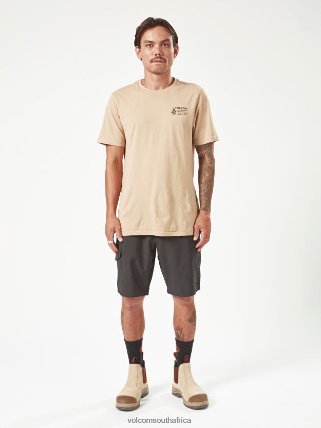 Z0ZR08207 Black Men Workwear Slab Hybrid Shorts Volcom Clothing
