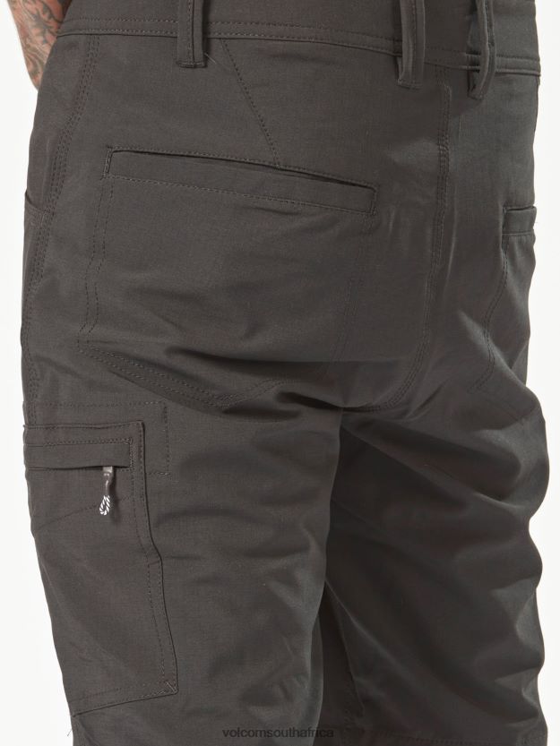 Z0ZR08207 Black Men Workwear Slab Hybrid Shorts Volcom Clothing