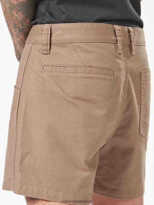 Z0ZR08209 Brindle Men Workwear Bevel Work Shorts Volcom Clothing
