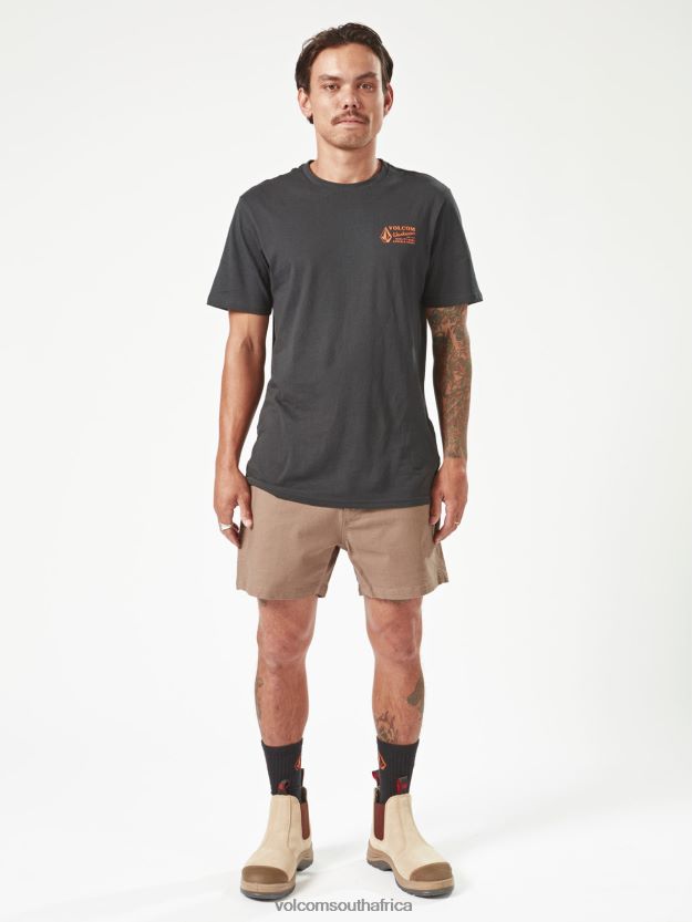 Z0ZR08209 Brindle Men Workwear Bevel Work Shorts Volcom Clothing