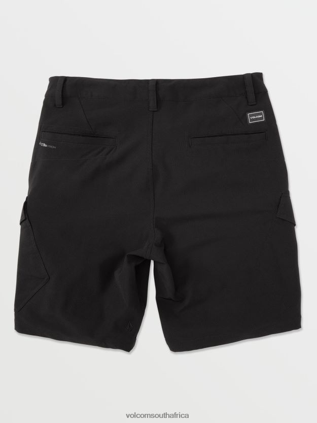 Z0ZR08210 Black Men Country Days Hybrid Shorts Volcom Clothing