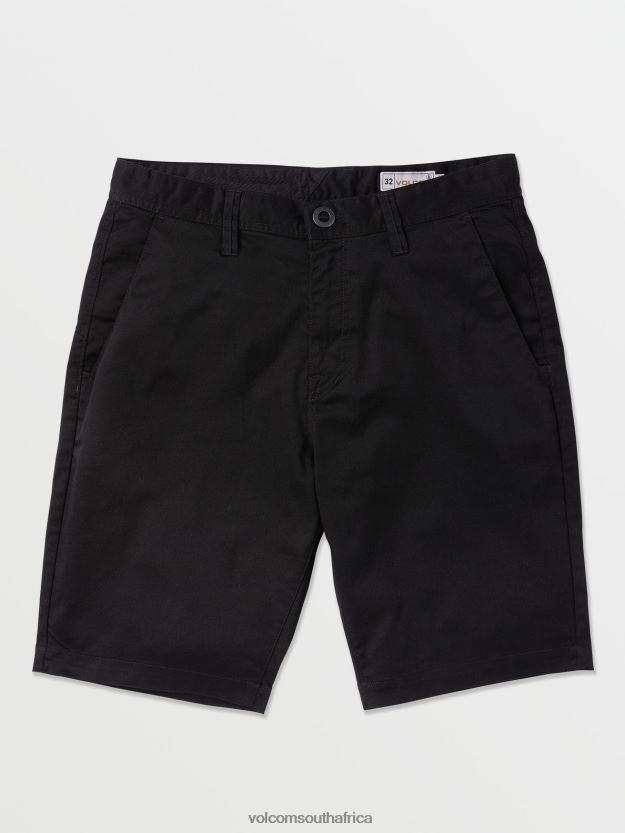 Z0ZR08211 Black Men Frickin Modern Stretch Chino Shorts Volcom Clothing
