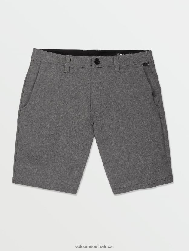 Z0ZR08212 Charcoal Heather Men Frickin Cross Shred Static Shorts Volcom Clothing