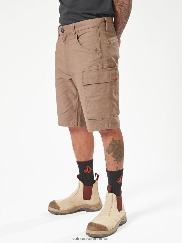 Z0ZR08214 Brindle Men Workwear Caliper Work Shorts Volcom Clothing