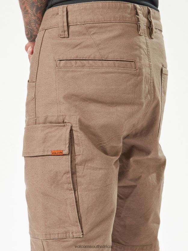 Z0ZR08214 Brindle Men Workwear Caliper Work Shorts Volcom Clothing