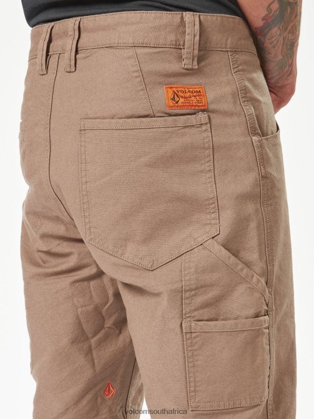 Z0ZR08214 Brindle Men Workwear Caliper Work Shorts Volcom Clothing
