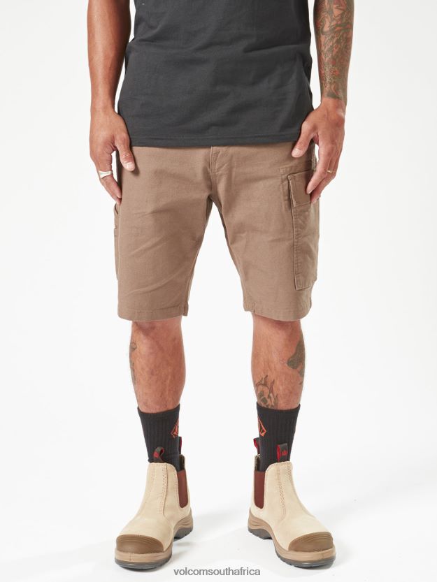 Z0ZR08214 Brindle Men Workwear Caliper Work Shorts Volcom Clothing