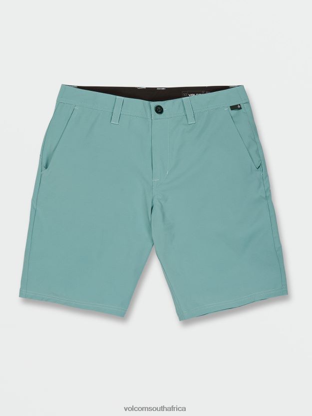 Z0ZR08233 Cali Blue Heather Men Frickin Cross Shred Static Shorts Volcom Clothing