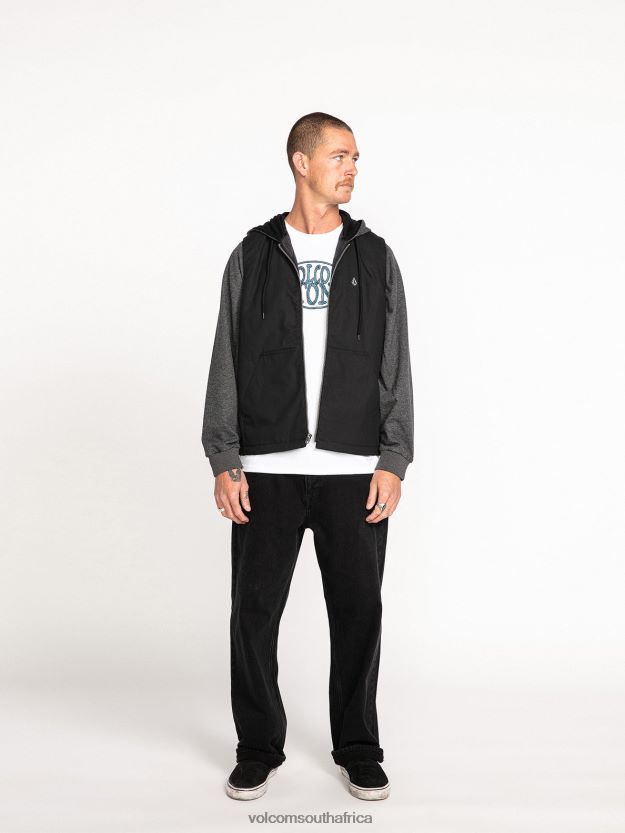 Z0ZR08197 Black Men Volblaster Jacket Volcom Clothing