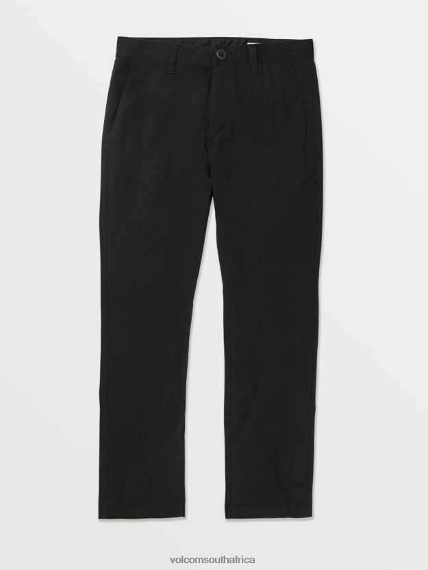 Z0ZR08290 Black Men Frickin Slim Stretch Pants Volcom Clothing