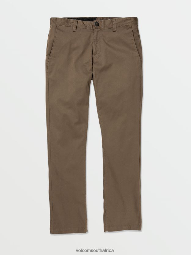 Z0ZR08294 Mushroom Men Frickin Modern Stretch Chino Pants Volcom Clothing