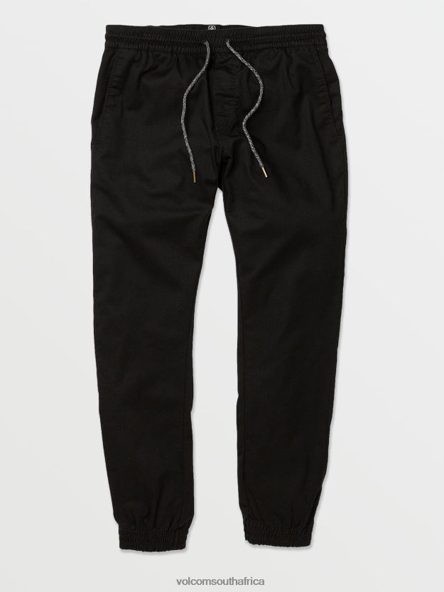 Z0ZR08299 Black Men Frickin Slim Jogger Pants Volcom Clothing