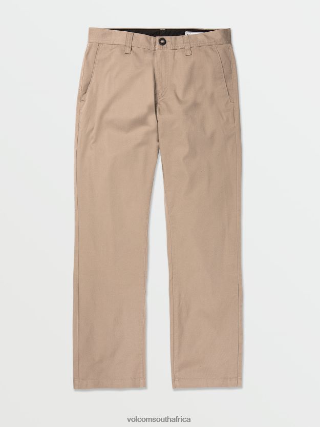 Z0ZR08301 Khaki Men Frickin Regular Stretch Pants Volcom Clothing