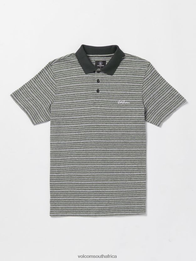 Z0ZR08126 Stealth Men Static Stone Polo Short Sleeve Shirt Volcom Clothing