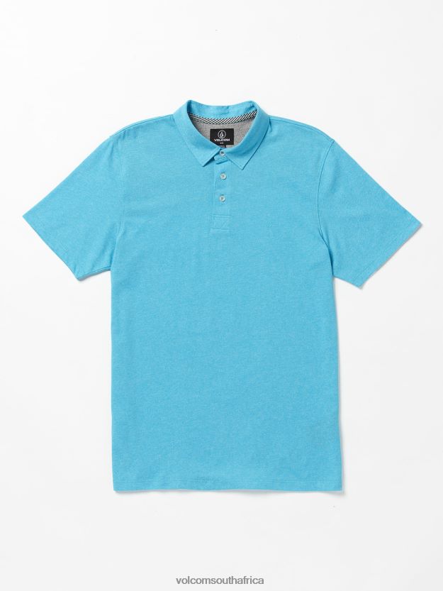 Z0ZR08133 Turkish Blue Men Wowzer Polo Short Sleeve Shirt Volcom Clothing