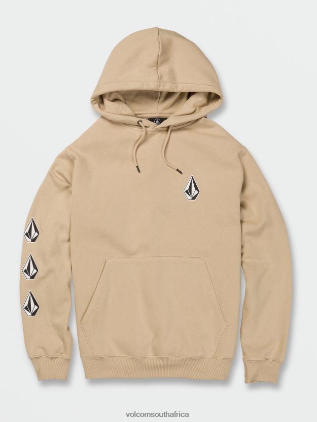 Z0ZR08186 Almond Men Iconic Stone Pullover Sweatshirt Volcom Clothing