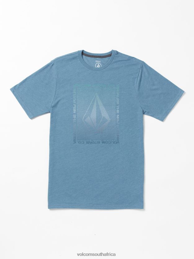 Z0ZR0824 Indigo Ridge Heather Men Visualizer Short Sleeve Tee Volcom Clothing