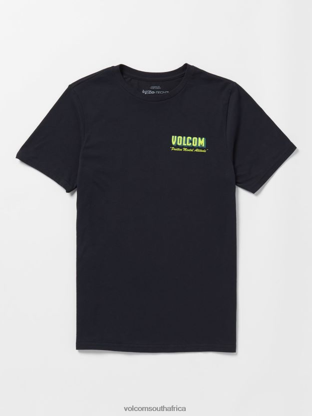 Z0ZR0840 Black Men Altistone Tech Short Sleeve Tee Volcom Clothing