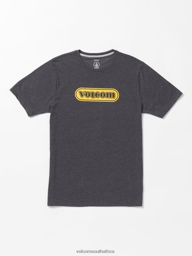 Z0ZR0845 Dark Black Heather Men Ninetyfive Short Sleeve Tee Volcom Clothing