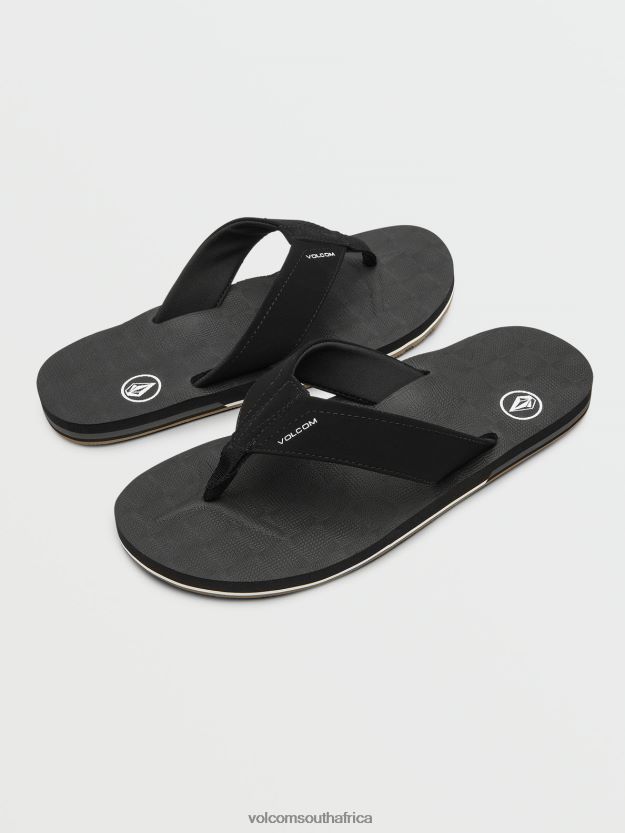 Z0ZR08580 Black Men Victor Sandals Volcom Footwear