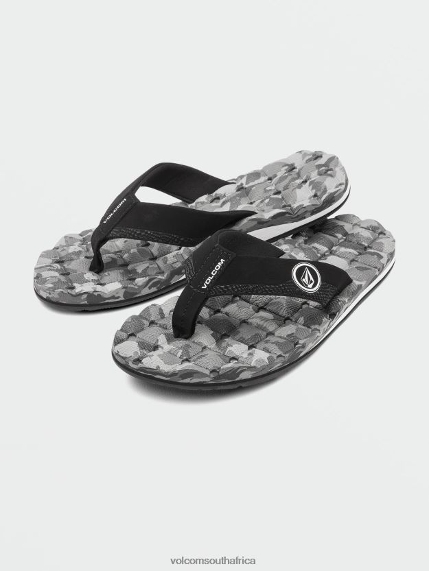 Z0ZR08581 Grey Combo Men Recliner Sandals Volcom Footwear