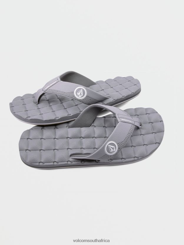 Z0ZR08585 Light Grey Men Recliner Sandals Volcom Footwear