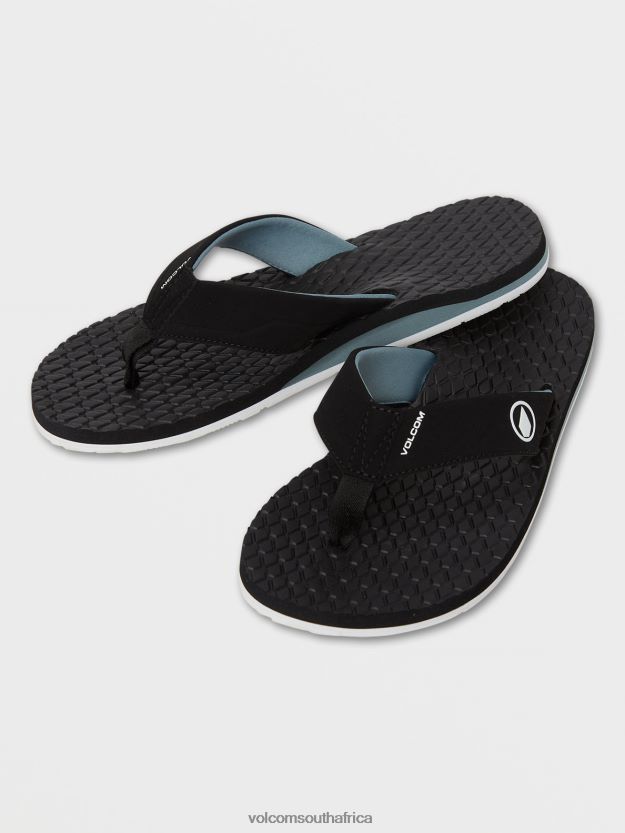 Z0ZR08595 Grey Blue Men Eco Recliner 2 Sandals Volcom Footwear