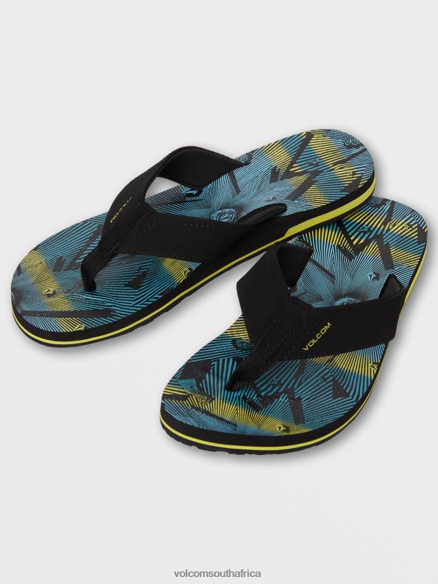 Z0ZR08621 Lime Men Victor Sandals Volcom Footwear