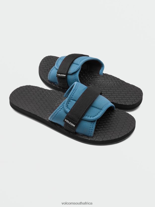 Z0ZR08616 Navy Men Eco Recliner Slide Sandals Volcom Footwear