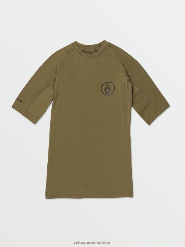 Z0ZR08658 Military Men Lido Solid Short Sleeve Shirt Volcom Clothing