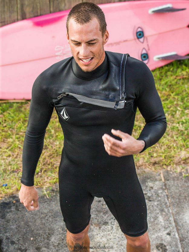 Z0ZR08643 Black Men Modulator 2/2mm Long Sleeve Springsuit Volcom Clothing