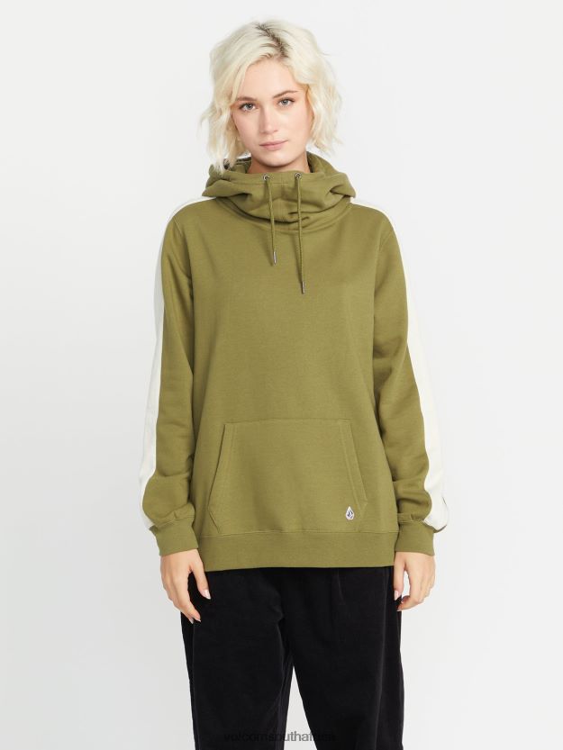 Z0ZR08835 Moss Women Walk It Out 2 Hoodie Volcom Clothing