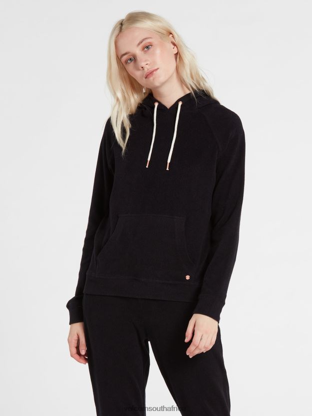 Z0ZR08856 Black Women Lived In Lounge Hoodie Volcom Clothing