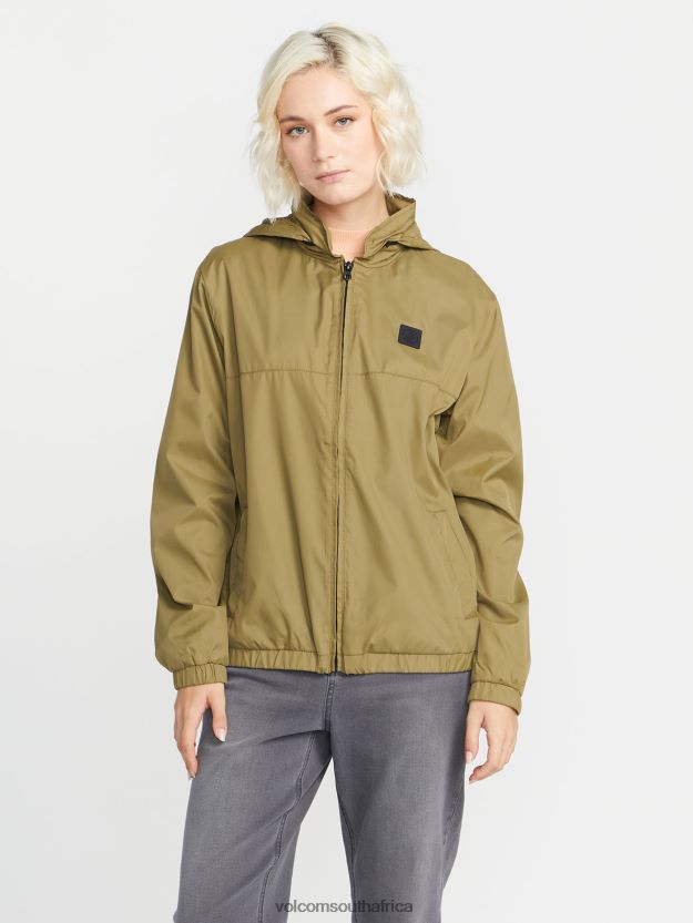 Z0ZR08897 Moss Women Earth Tripper Zip Jacket Volcom Clothing