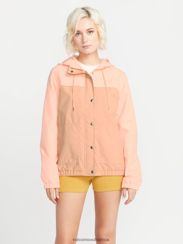 Z0ZR08903 Coral Women Enemy Stone Jacket Volcom Clothing