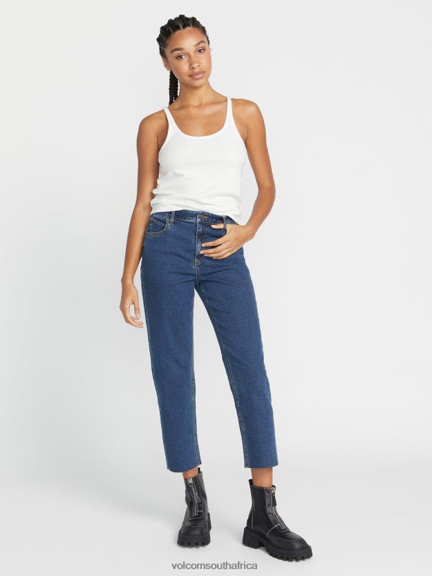 Z0ZR08925 Vintage Women Stoned Straight Pants Volcom Clothing