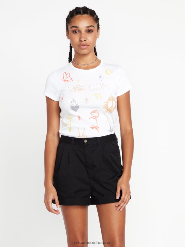 Z0ZR08912 Black Women Frochi Trouser Shorts Volcom Clothing