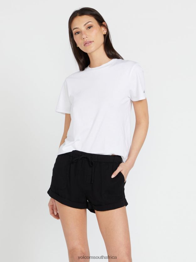 Z0ZR08920 Black Out Women Sunday Strut Shorts Volcom Clothing