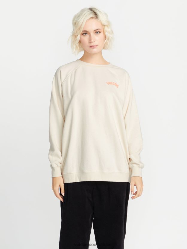 Z0ZR08838 Cloud Women Stone Magic Boyfriend Crew Sweatshirt Volcom Clothing