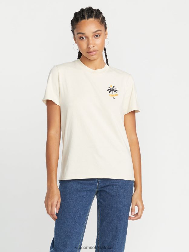 Z0ZR08776 Cloud Women Lock It Up Short Sleeve Tee Volcom Clothing
