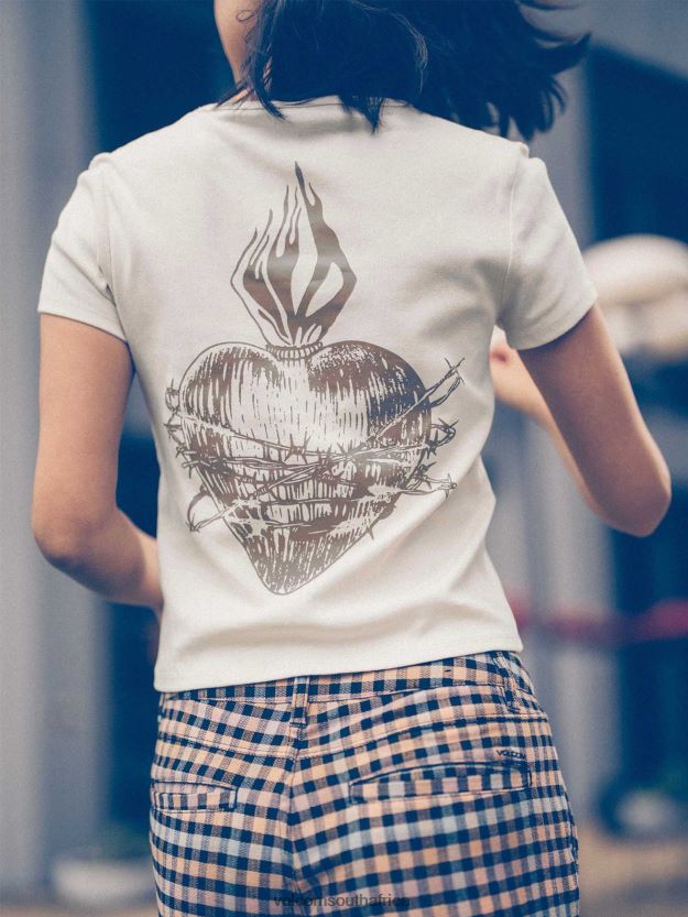 Z0ZR08787 Cloud Women Have A Clue Short Sleeve Tee Volcom Clothing