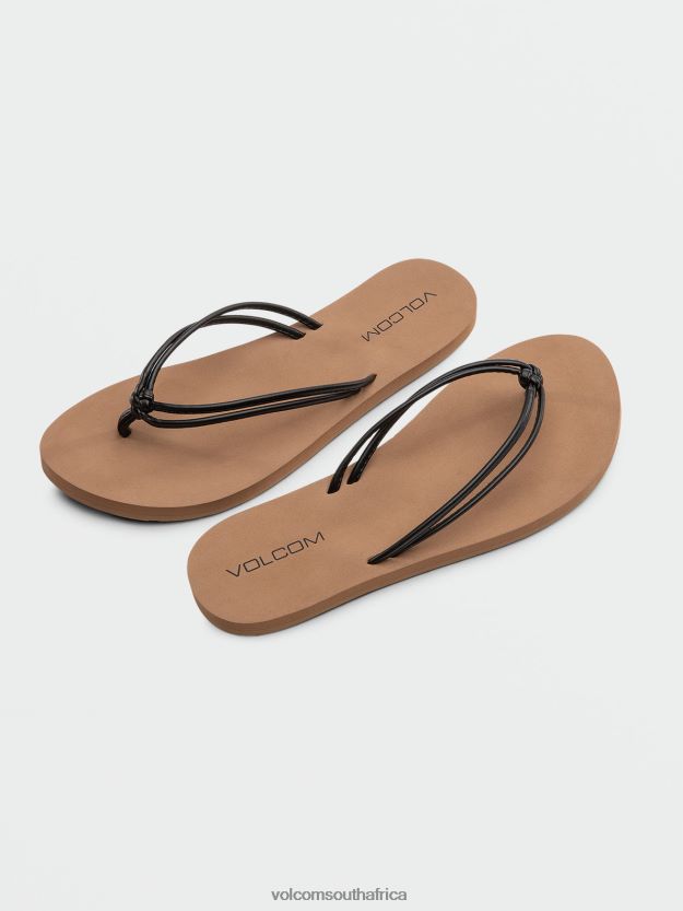 Z0ZR081011 Black Women Forever And Ever II Sandals Volcom Footwear
