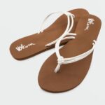 Z0ZR081004 White Women Forever And Ever II Sandals Volcom Footwear