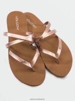 Z0ZR081005 Rose Gold Women Easy Breezy II Sandals Volcom Footwear