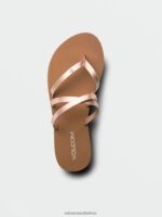 Z0ZR081005 Rose Gold Women Easy Breezy II Sandals Volcom Footwear - Image 5