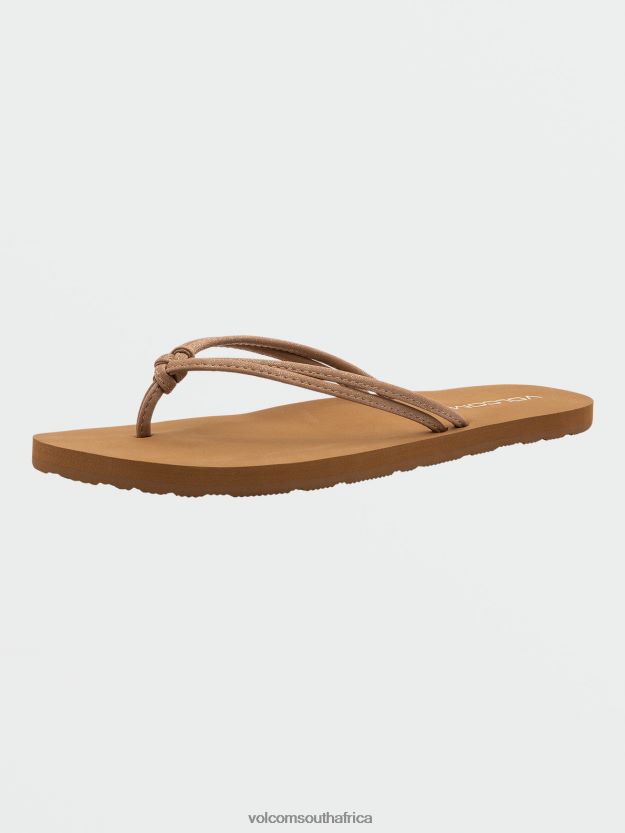 Z0ZR081006 Tan Women Forever And Ever II Sandals Volcom Footwear - Image 5